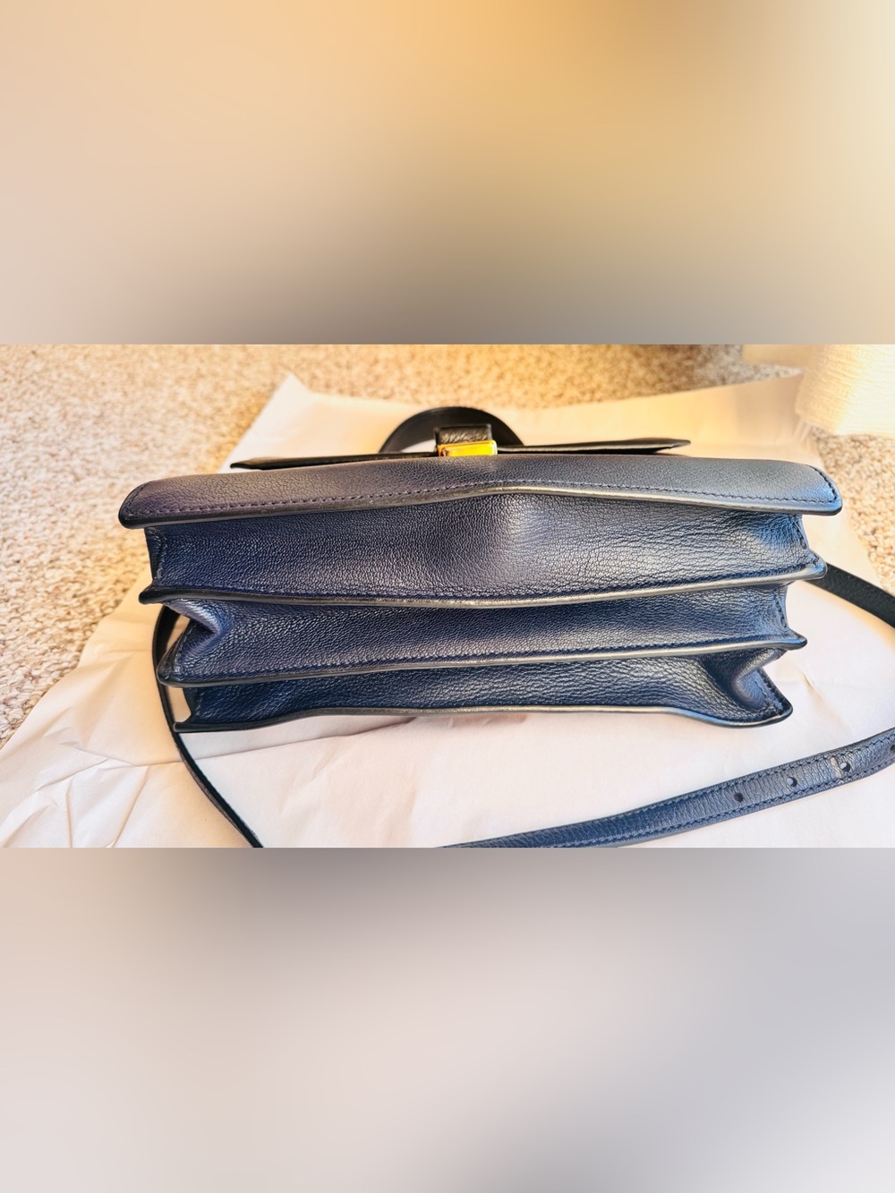 Miu Miu Madras Black Blue Leather Bag - Picture 2 of 8